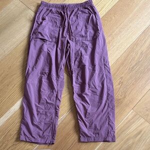 Free People purple athletic mesh pants, size xs